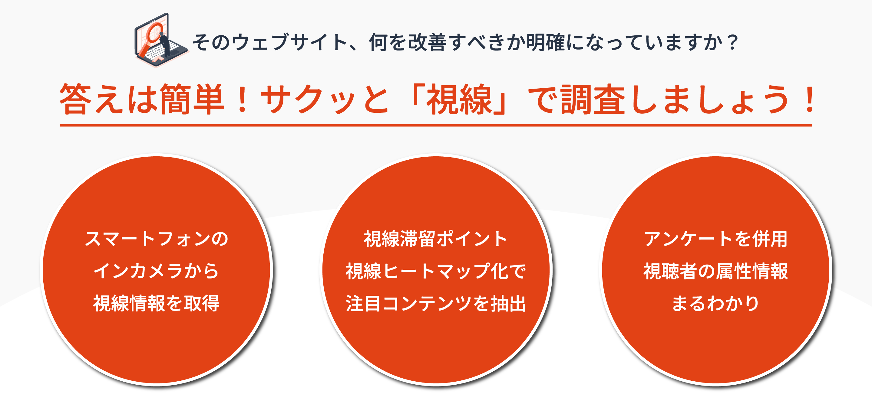 ウェブサイトの問題点をサクッと調査できる！視線計測サービス